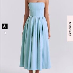 House of CB Audrey Dress in Tuscan Blue, Medium